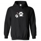 Dog Paws Unisex Classic Kids and Adults Pullover Hoodie for Dog Lovers